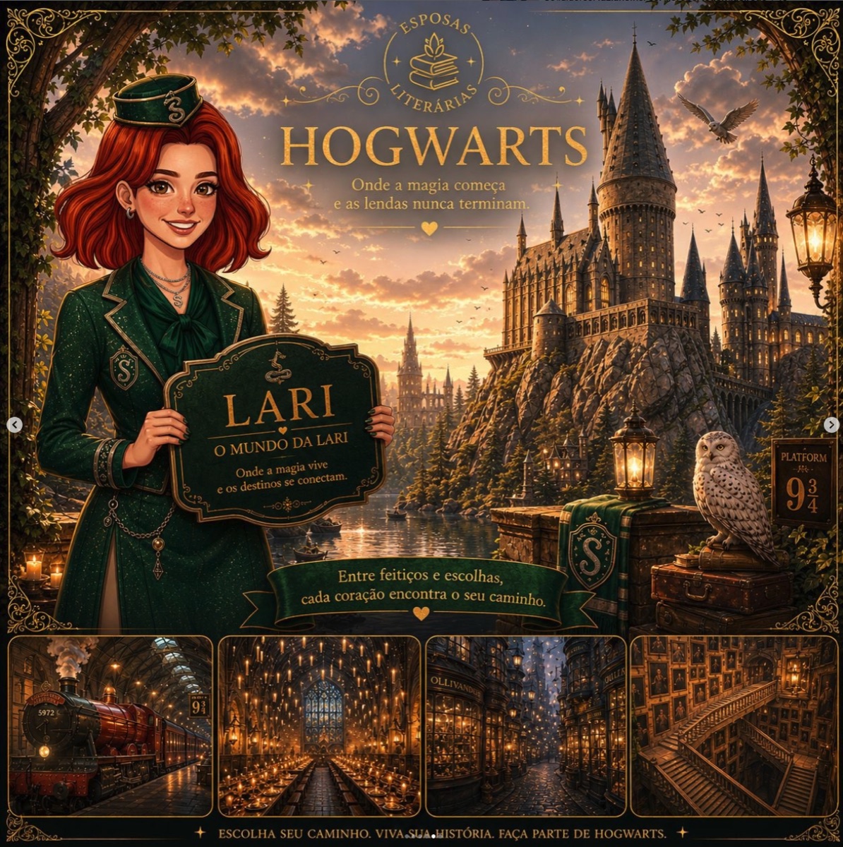 Post O mundo da Lari — Hogwarts